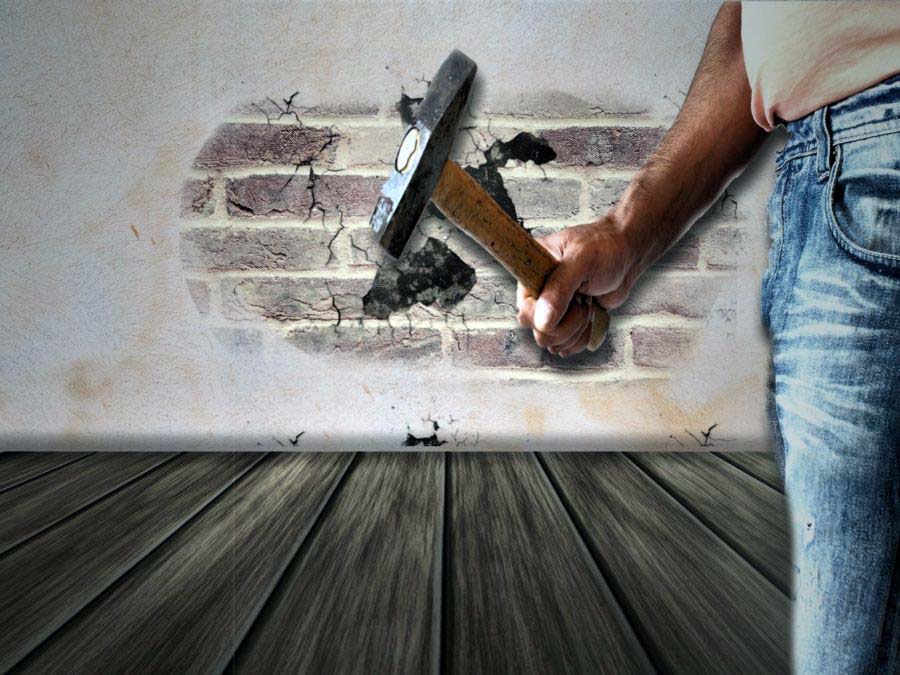 Demolition of internal walls