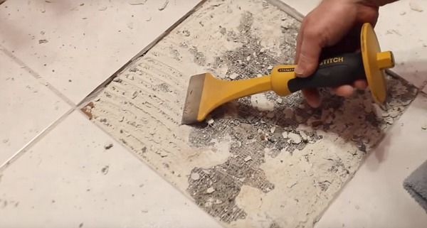 Ceramic tile demolition