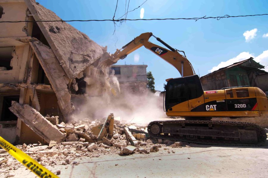 Elmwood Park demolition works