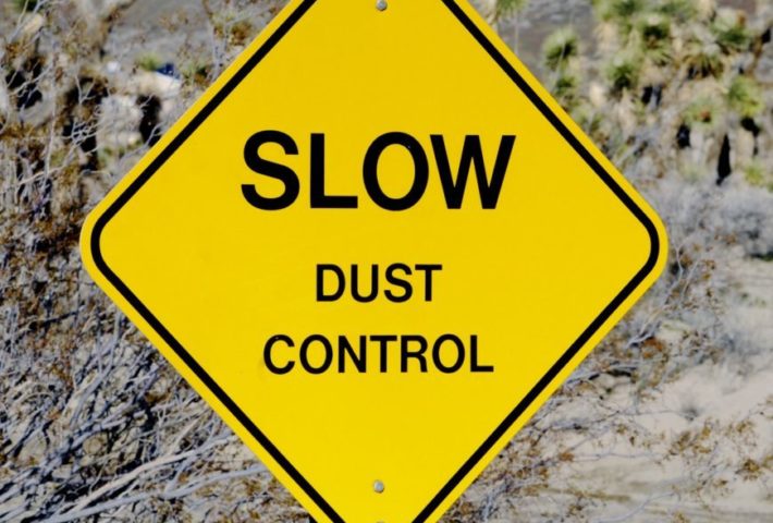 Dust control demolition works