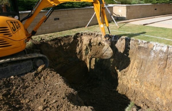 pool demolition works